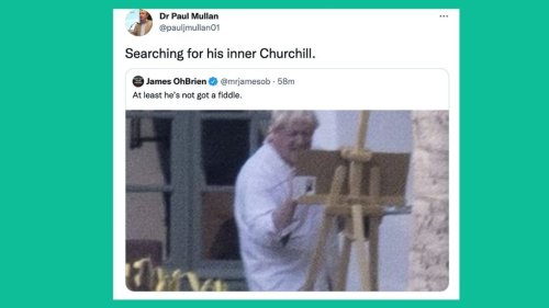 Boris Johnson Channels Churchill By Painting While On Holiday – But No-One Is Impressed