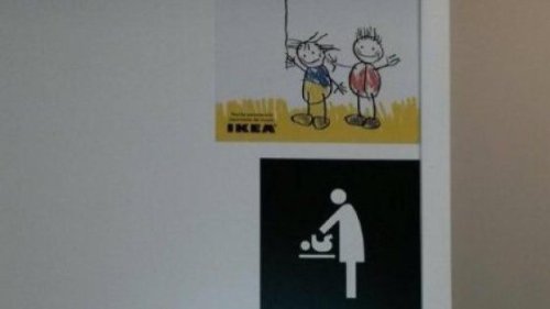 Ikea dice que cambiará su cartel de cambiador ante las acusaciones de machismo en Twitter