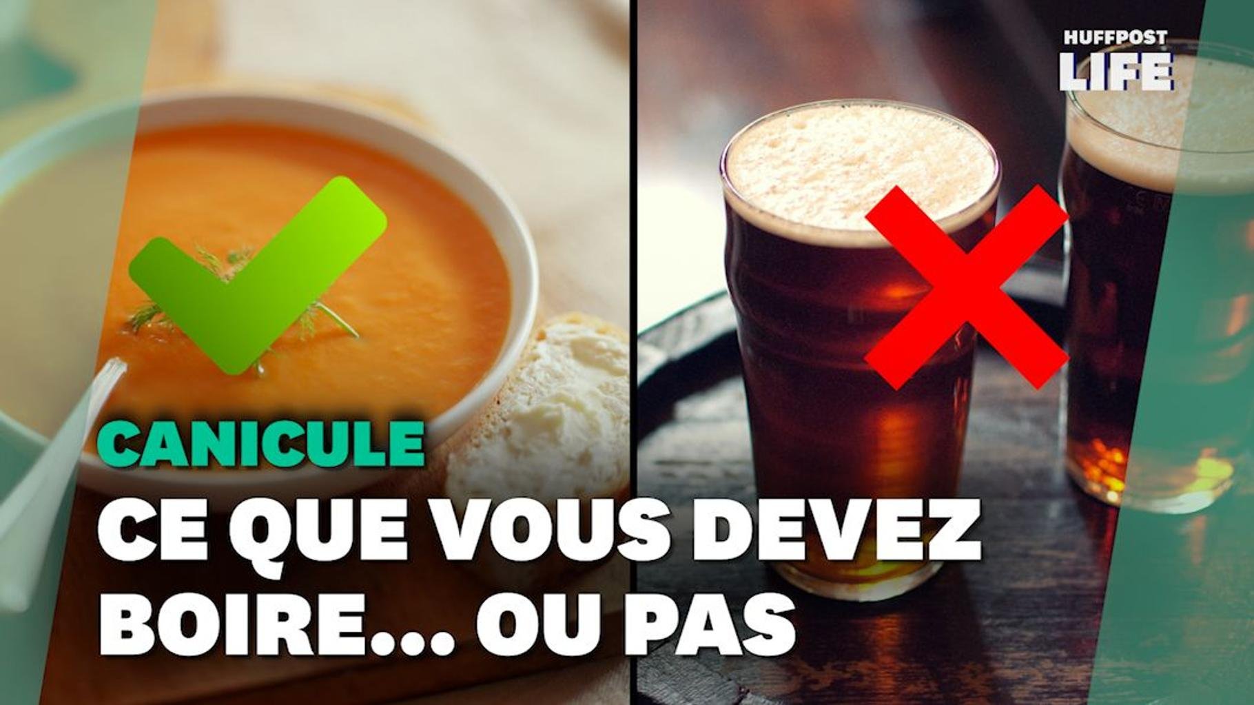 Face à la canicule, les boissons à privilégier ou à éviter