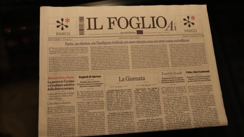 Le journal italien « Il Foglio » a publié une édition faite entièrement par l’IA, « une première mondiale »