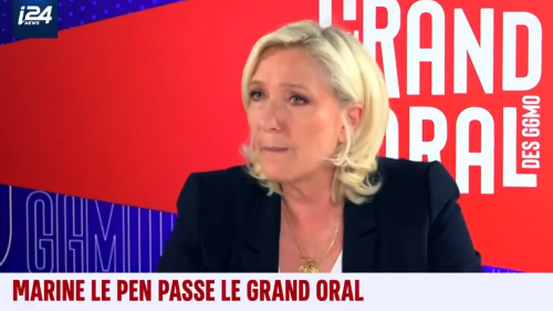 Marine Le Pen soutient sans réserve ce que fait Israël à Gaza