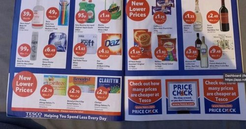 Shoppers gobsmacked at price changes as picture of 2007 Tesco magazine emerges