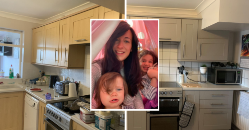 Mum transforms kitchen for £57 using Asda, B&M and Ikea