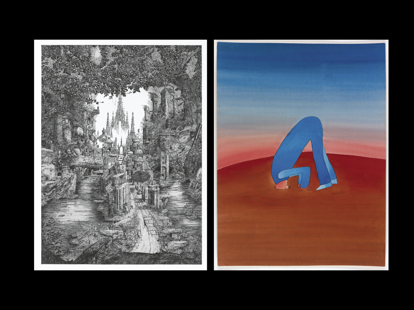 Au Festival du dessin d'Arles, les hommes volants, le vent dans les arbres