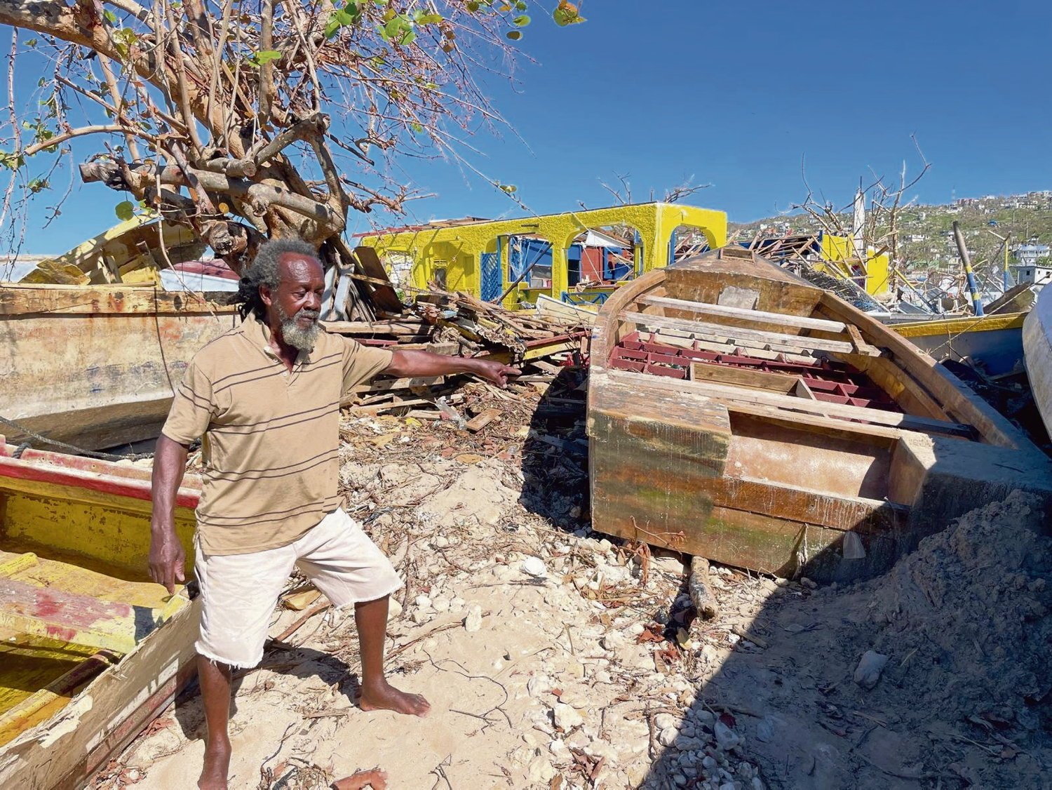 Ouragan Melissa : À White House, les petits pécheurs jamaïcains sinistrés bien seul face aux dégâts