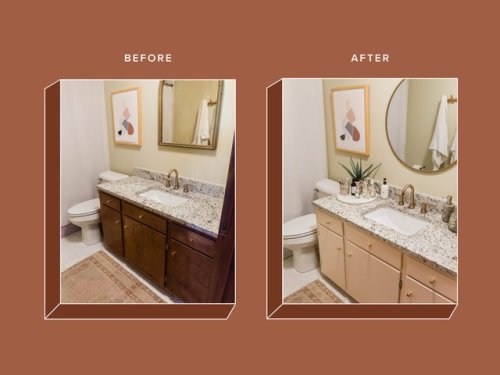 How To Repaint Your Bathroom Vanity (Without a Huge Mess ...