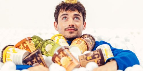 Charles Leclerc Decks the Frozen Aisle With Low-Calorie Ice Cream Brand, LEC
