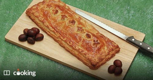 Pork pie with chestnuts and Chinese sausage recipe
