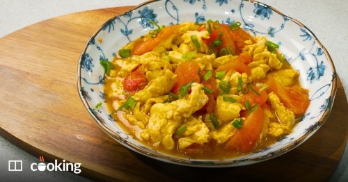 Tomato and egg stir-fry - quick and easy basic Chinese recipe