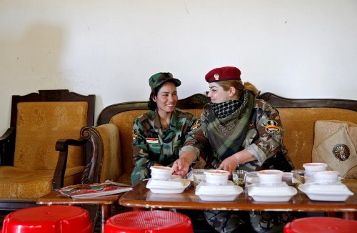 All-female Yazidi forces prepare for battle with Isis to avenge women who were 'burnt alive'