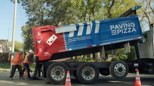 Domino’s Pizza is filling potholes across America