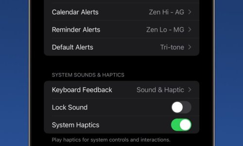 iOS 17.2 Beta 4 Restores Ability for Users to Change Notifications and Haptics