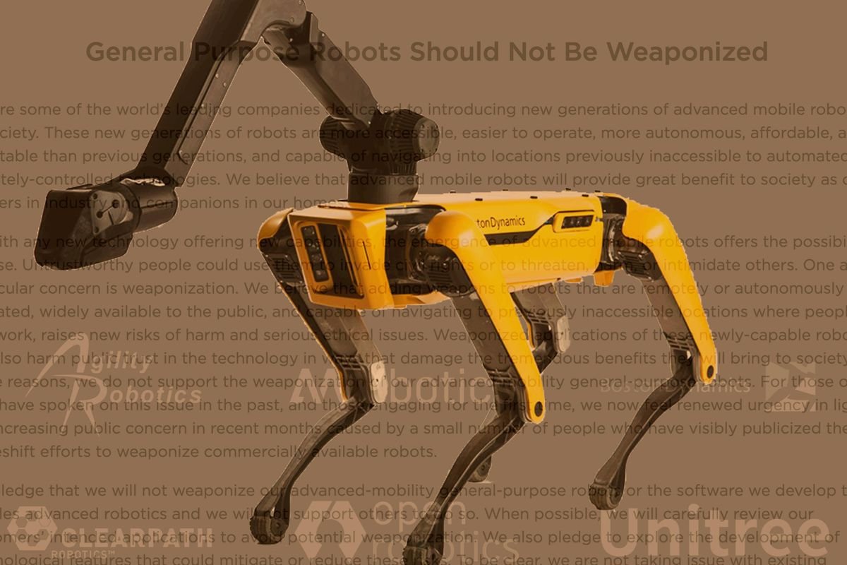 Weaponized Robots Letter Calls for Policy, Tech Fixes