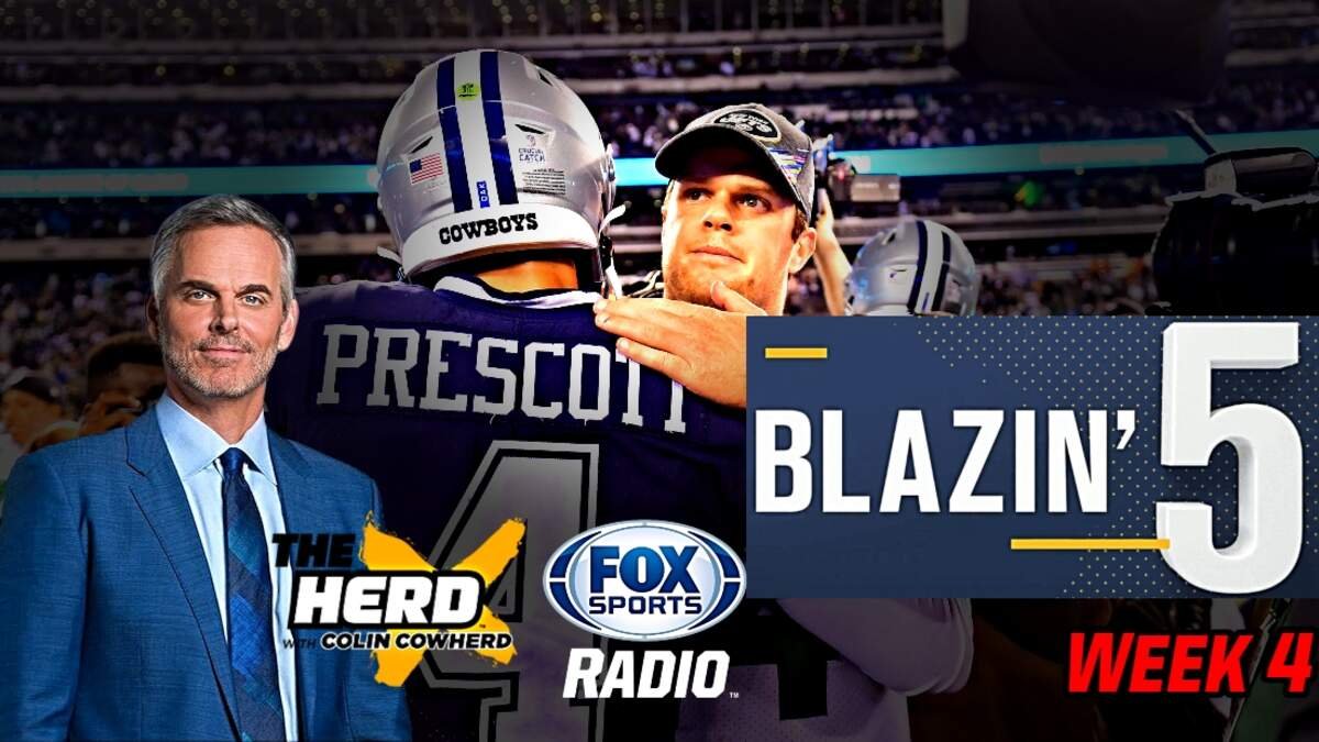 Blazing Five: Colin Cowherd Gives His 5 Best NFL Bets For Week 4