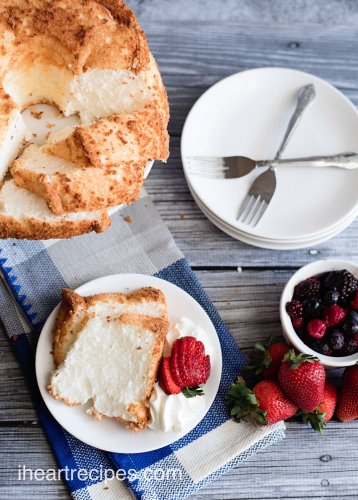 Homemade Angel Food Cake | I Heart Recipes