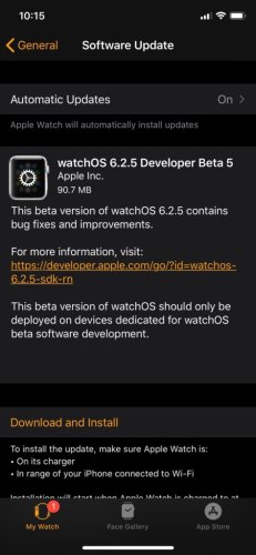 Apple Seeds watchOS 6.2.5 Beta 5 [Download]