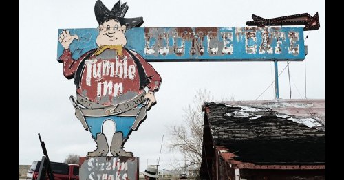 Powder River’s Iconic Tumble Inn Neon Cowboy Hasn’t Blown Over, It’s Being Restored