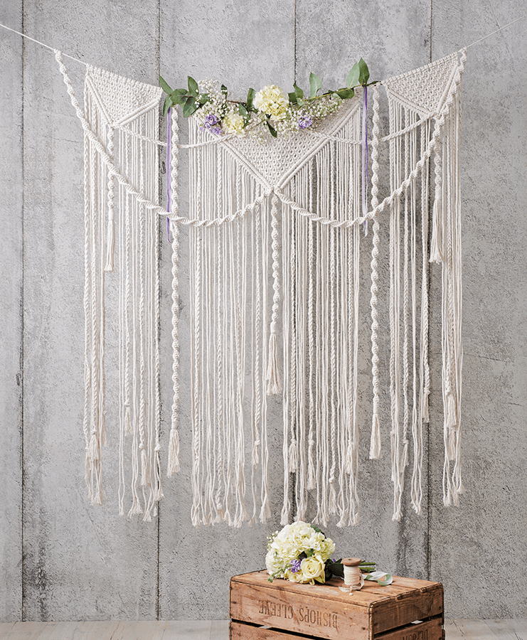 Knot your own macrame wedding backdrop!