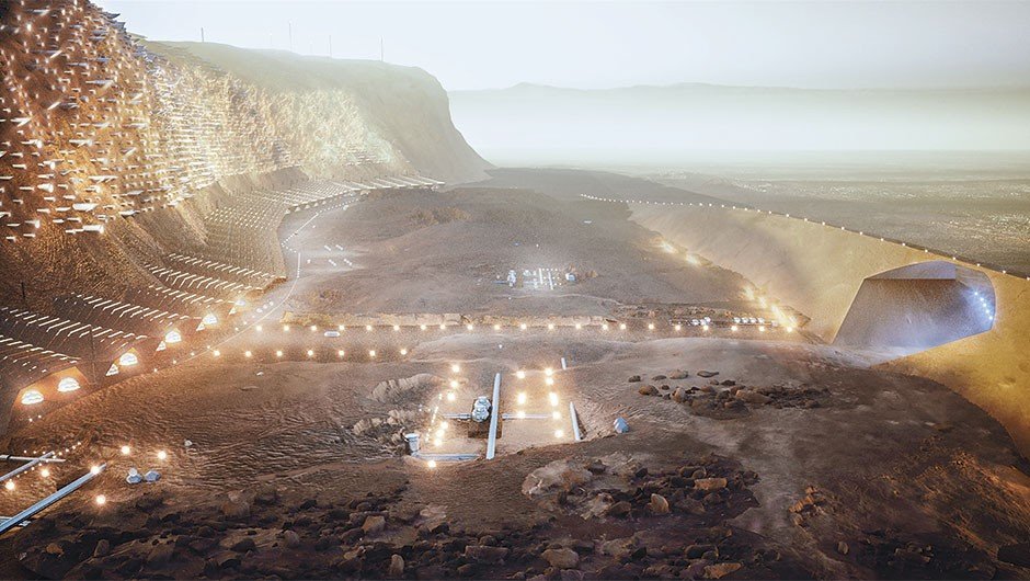 The plans to build a Martian mega city you’d actually want to travel 300 million km to live in