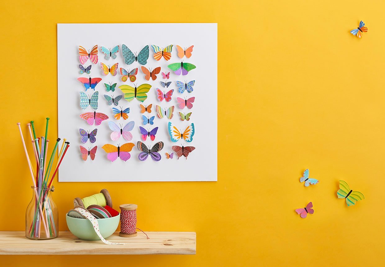 How to make butterfly art for your home