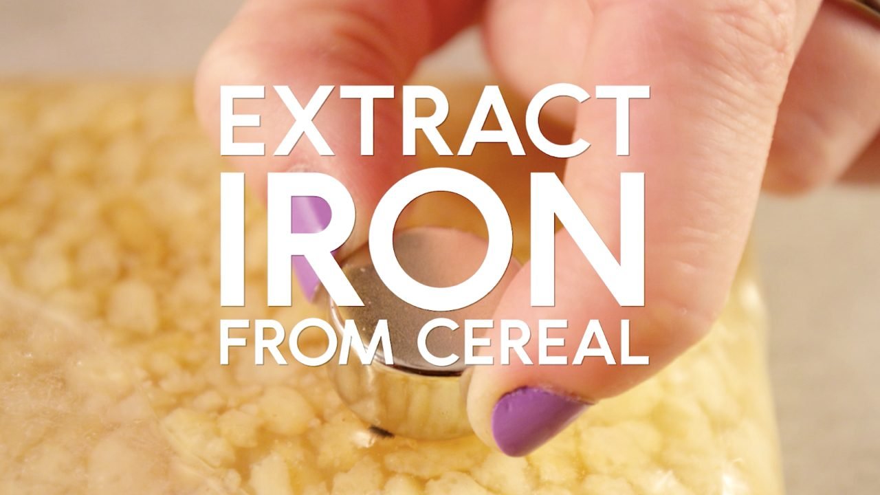 How to extract iron from cereal