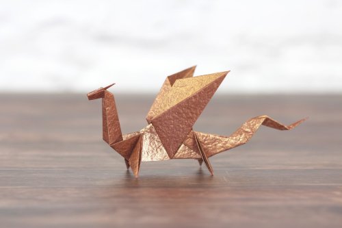 Easy origami dragon tutorial