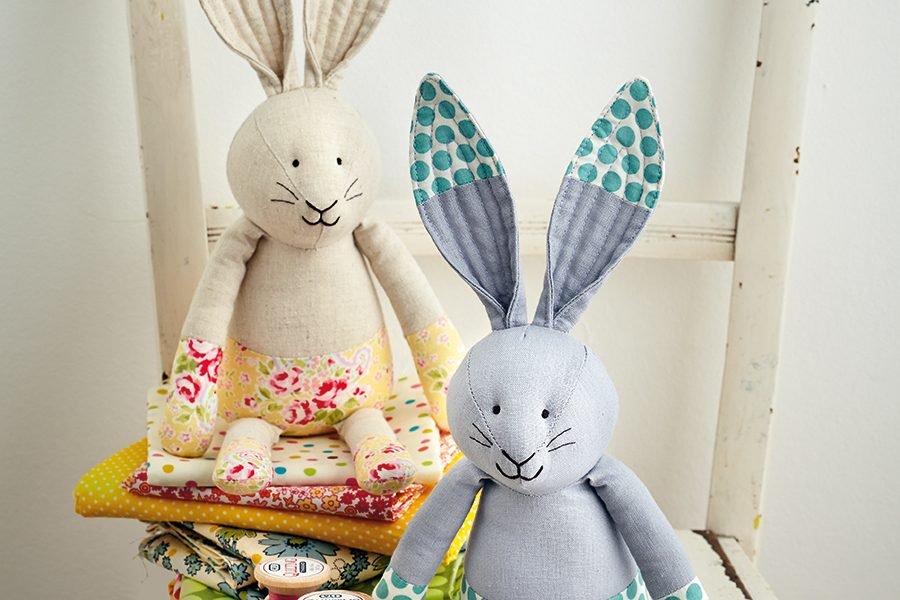Rabbit sewing pattern – how to make a stuffed bunny toy!