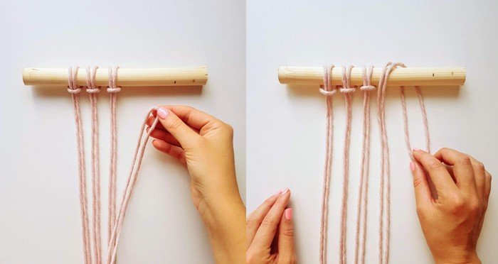 Beginners guide to basic macrame knots