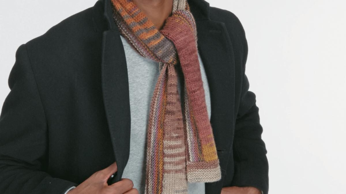 Free men's scarf knitting pattern
