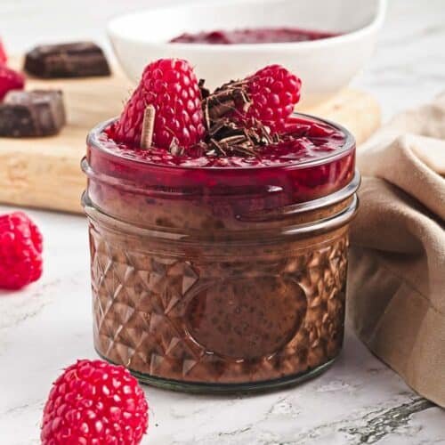 Chocolate Chia Protein Pudding