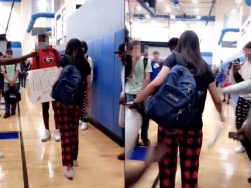 Teenager rips apart homecoming proposal poster from ‘cheating’ ex in viral TikTok