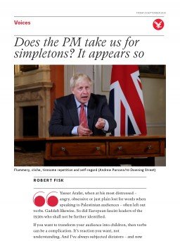 Does the PM take us for simpletons? It appears so