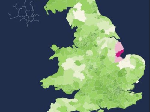 Map reveals which areas of UK have the most and least regrets about Brexit