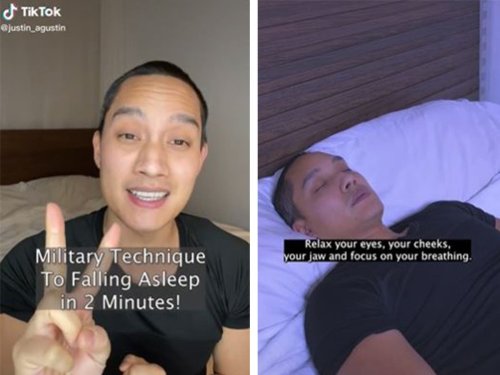 Fitness expert goes viral on TikTok by sharing technique to fall asleep in two minutes