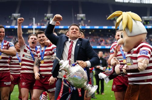 Late Challenge Cup triumph not sinking in for victorious Wigan coach Matt Peet