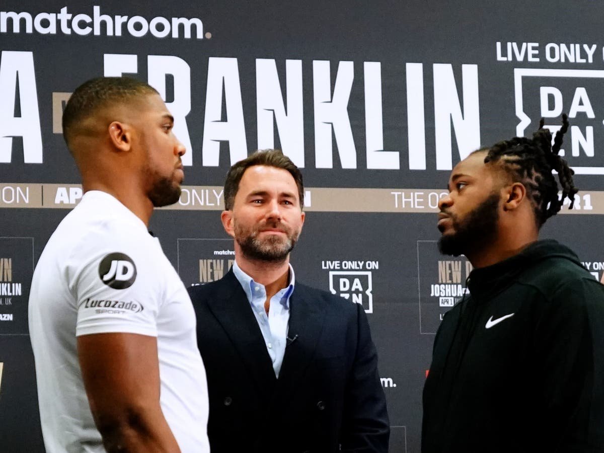 Eddie Hearn ‘nervous’ about Anthony Joshua’s fight with Jermaine Franklin