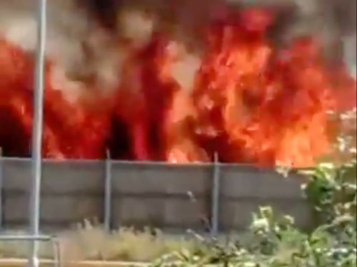 Feltham fire: 70 firefighters tackle large blaze metres away from homes in west London