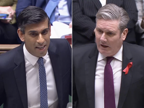 Watch: Rishi Sunak claims Keir Starmer only listens to his ‘union paymasters’