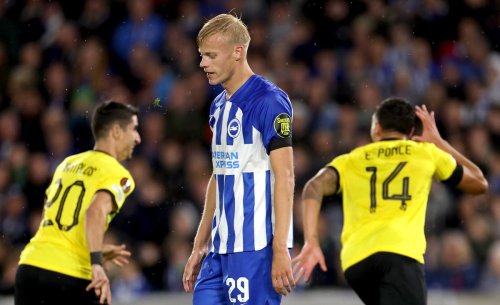Europa League: Brighton suffer late defeat to AEK Athens in first-ever European match