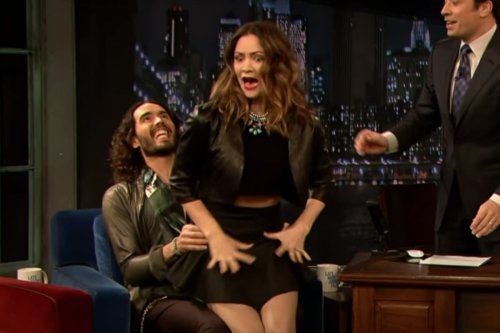 Katharine McPhee responds to uproar over resurfaced Russell Brand clip
