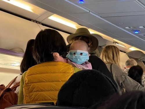 Masked-up baby goes viral after New Zealand flight: ‘The hero we need’