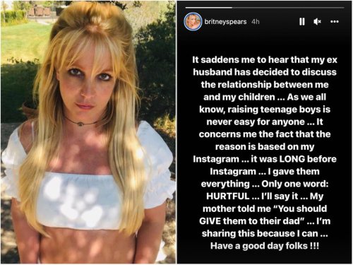 Britney Spears hits back at ex-husband Kevin Federline over ‘hurtful’ claims about their sons