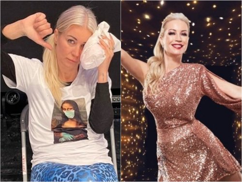 Denise Van Outen may miss Dancing on Ice launch after rushed to hospital with injury