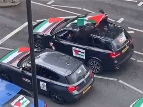 Men charged over antisemitic abuse shouted from car during Gaza rally