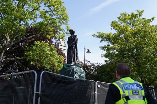 Margaret Thatcher statue egged within hours of being installed in home town