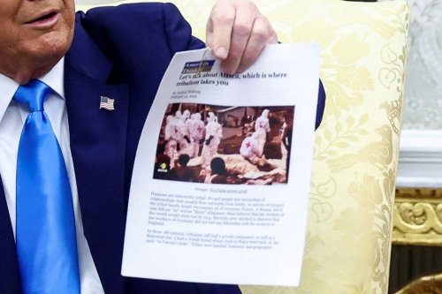 Trump uses photos from wrong country as evidence of ‘white genocide’ in South Africa