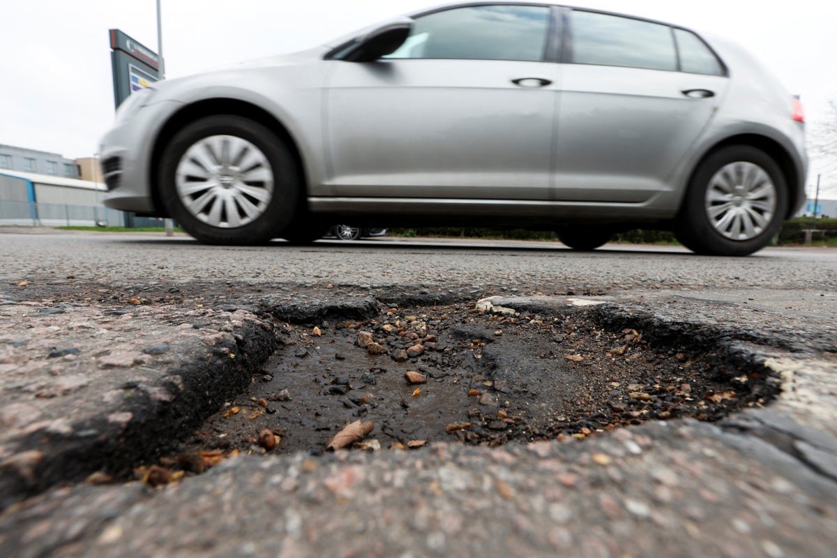 Most pothole-ridden regions mapped as Starmer pledges £1.6bn to fix ‘plague’ of ravaged roads