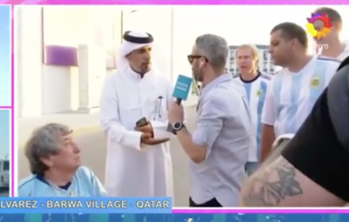 Qatar officials interrupt Argentinian live TV broadcast at 2022 World Cup