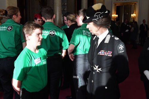 Young lifesaver ‘lost for words’ after shaking Anne’s hand at awards ceremony