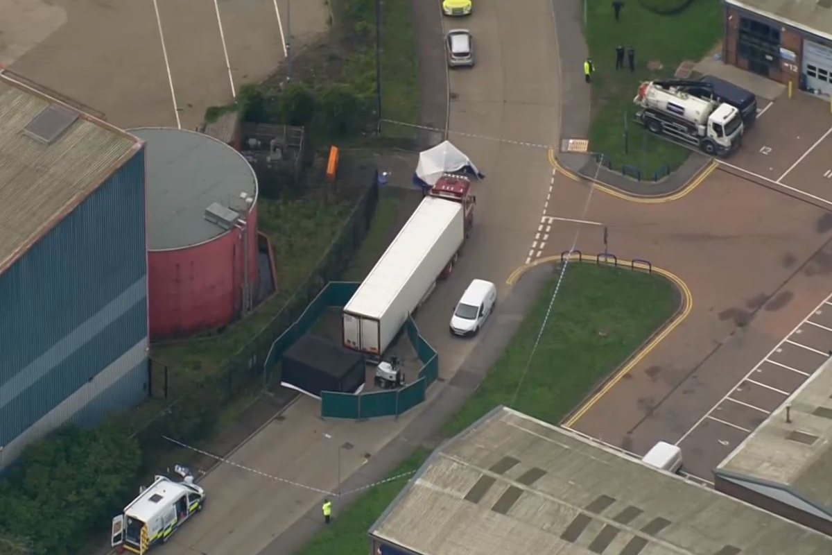 Thurrock deaths: 39 bodies found in lorry container at Essex industrial park | The Independent